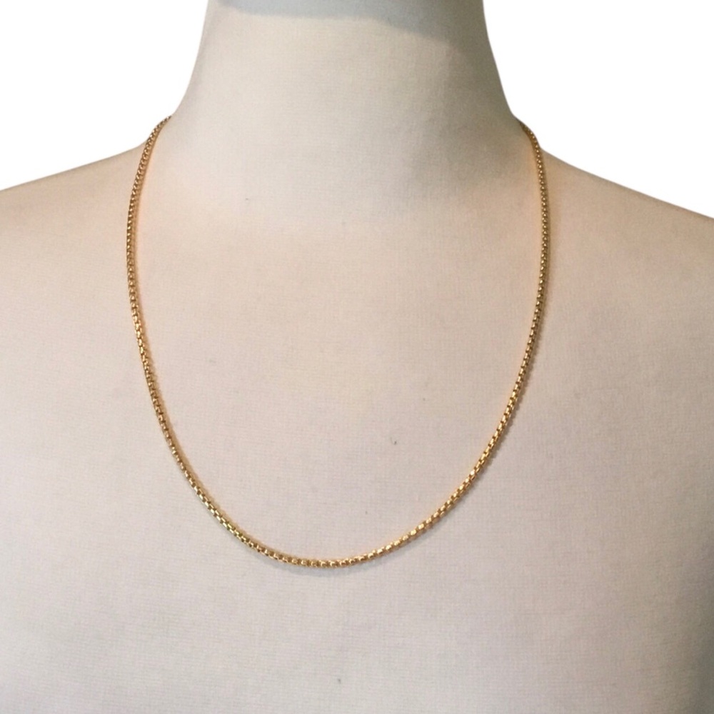 Scott Bros by Kendra Scott Beck Thin Box Chain 18K Gold Vermeil Necklace